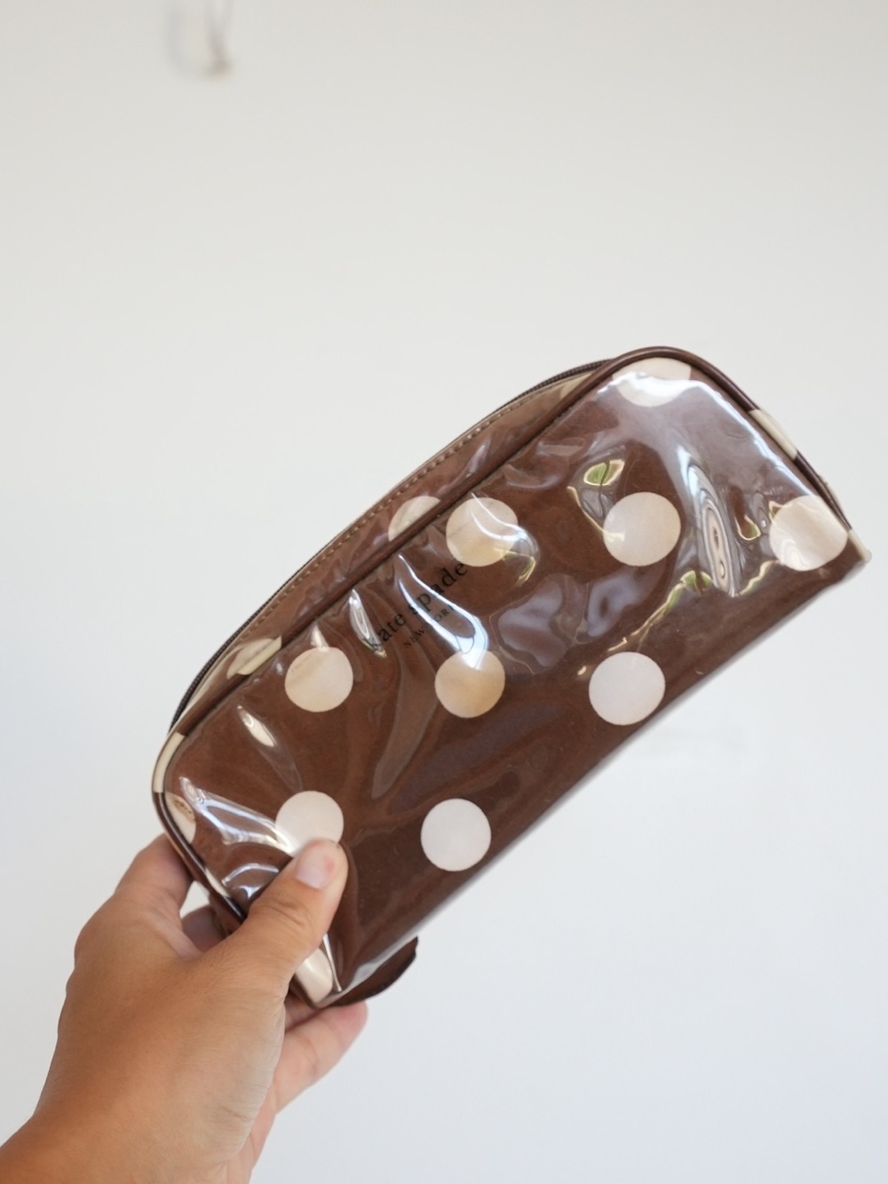 kate spade Brown Polka Dot Cosmetic Pouch
